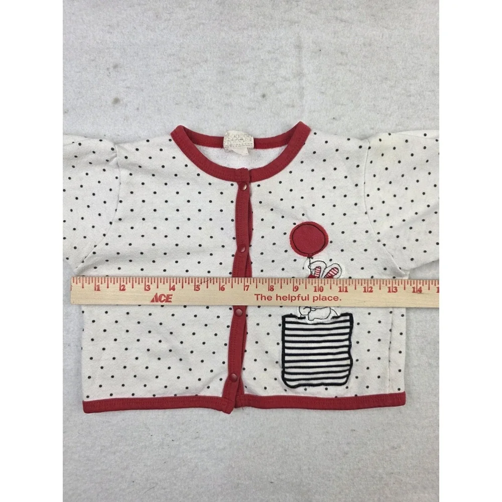 Vintage Peanuts Gang Label Button Shirt‎ Bunny Balloon Toddler Polka Dots Snoopy